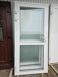 DRZWI Zewnętrzne Aluminiowe Wejściowe Przeszklone 100x210cm 3 sztuki