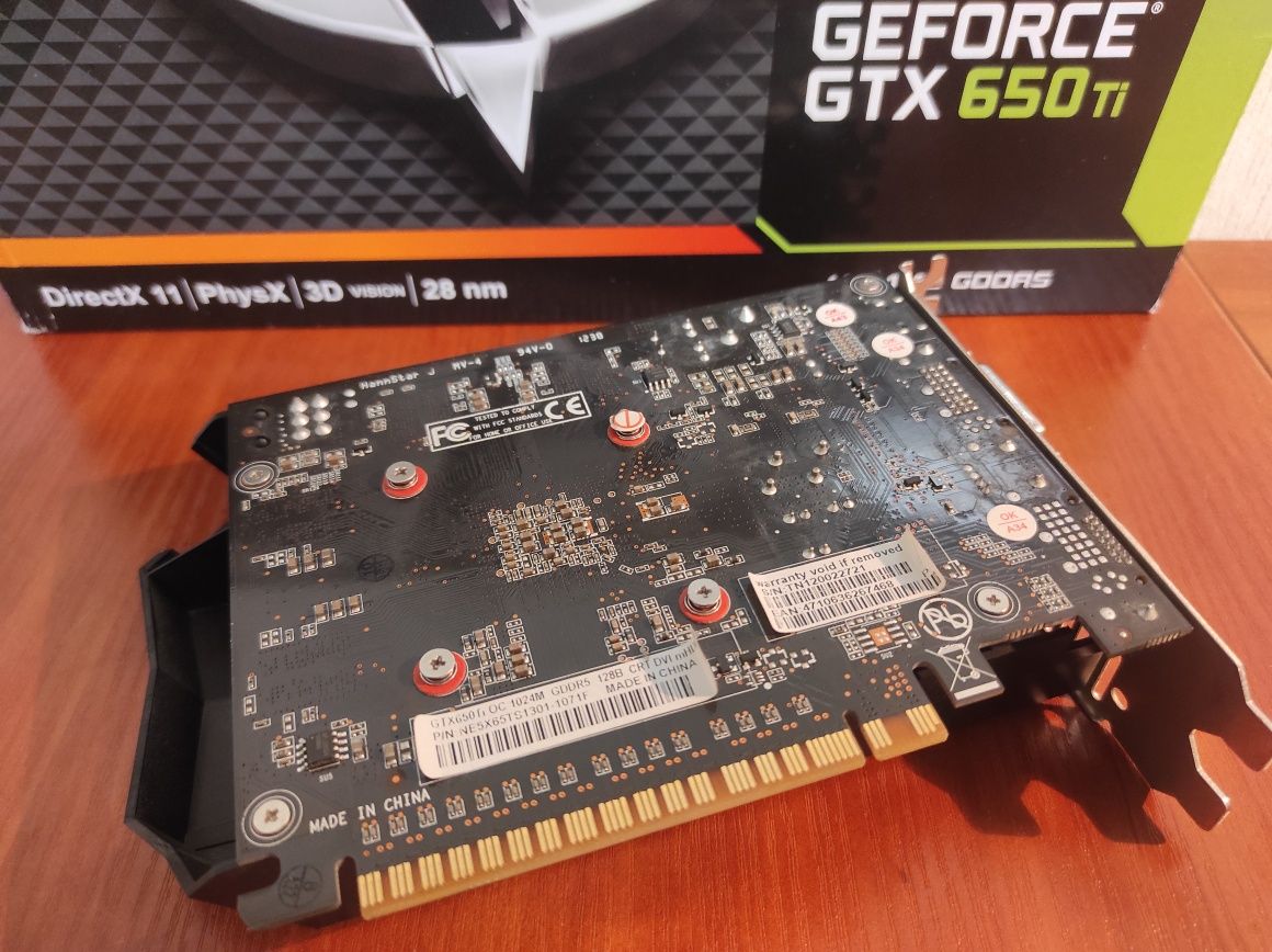 GeForce GTX 650ti от Palit