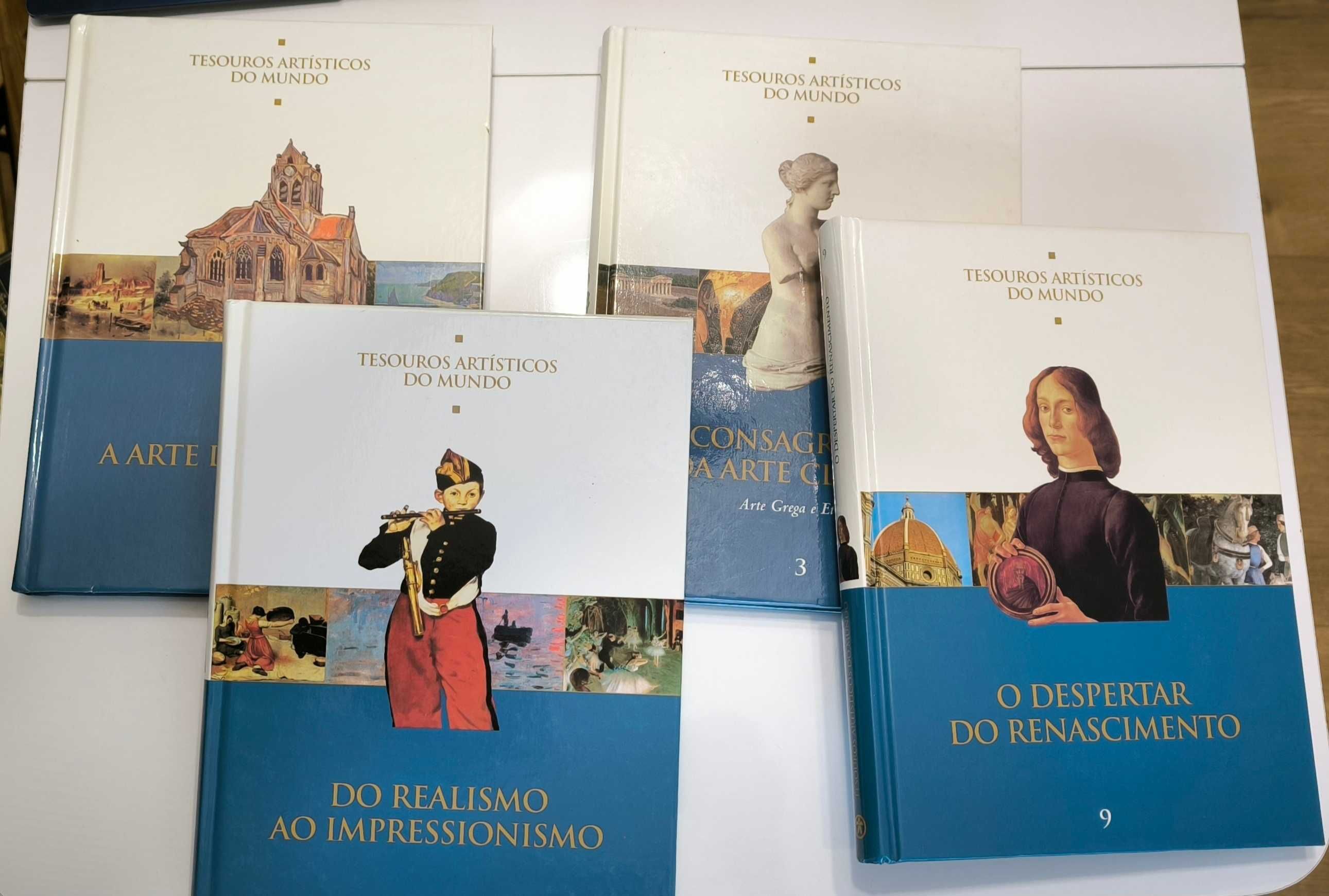 Colecção Tesouros Artísticos do Mundo - 4 volumes novos para venda