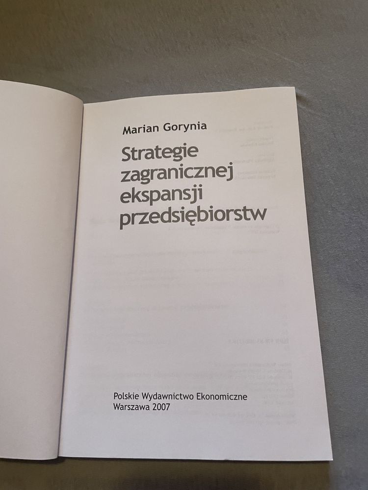 Strategie zagranicznej ekspansji przedsiębiorstw - Marian Gorynia