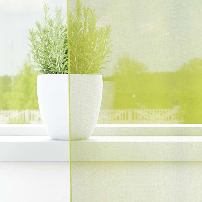 Vidaxl Zasłony Woalowe Z Zakładką Na Górze 2 Szt. Jabłko Zielone