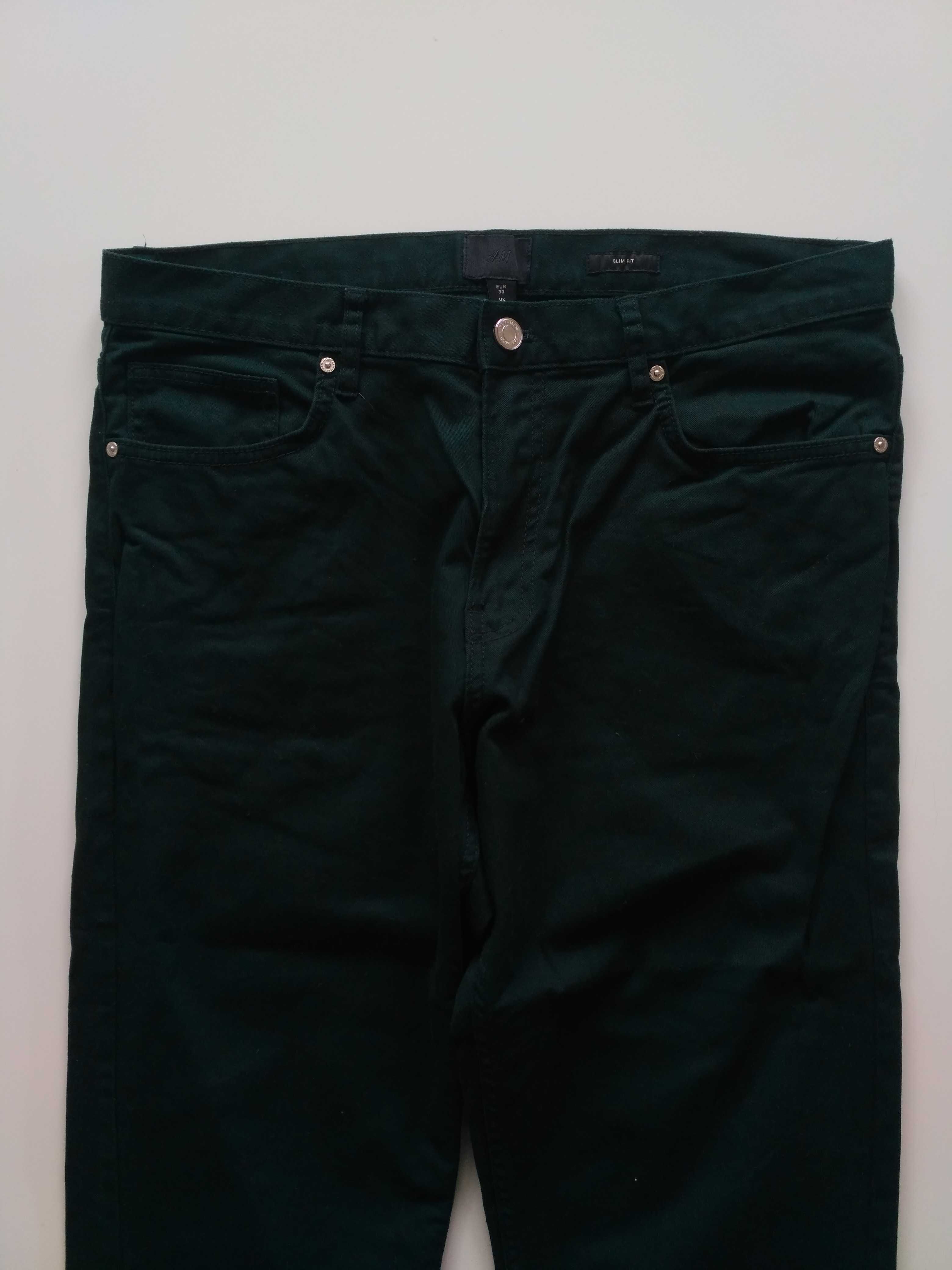 spodnie męskie h&m 30 S slim fit