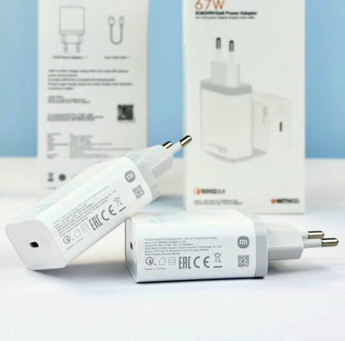 Мережевий зарядний пристрій Xiaomi 67W Зарядки редми хуавей ксиоми