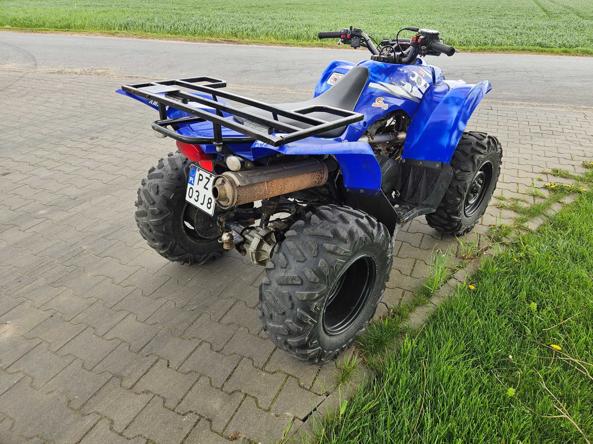 quad Yamaha YFM 450 wolverine, nie grizzly, homologacja zarejestrowany