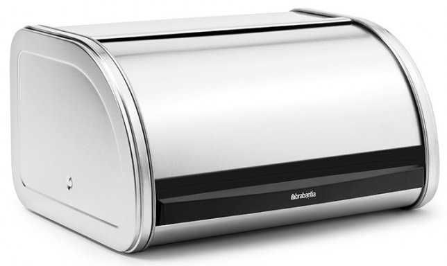Chlebak Brabantia 348907, stal nierdzewna, mały Roll Top, 31x27x17 cm