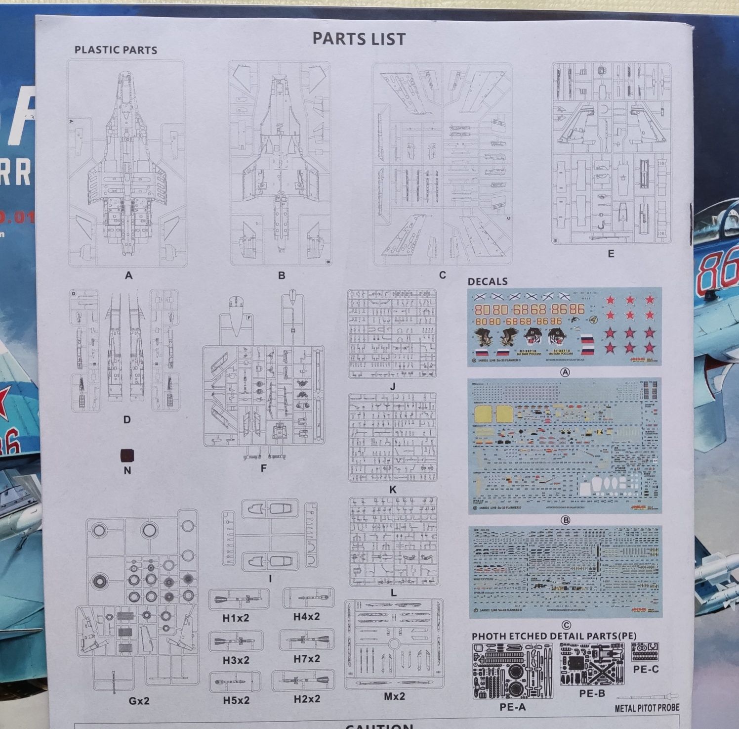 Сборная модель "Su-33  FLANCER-D". MINIBASE #8001. 1/48.Новая.