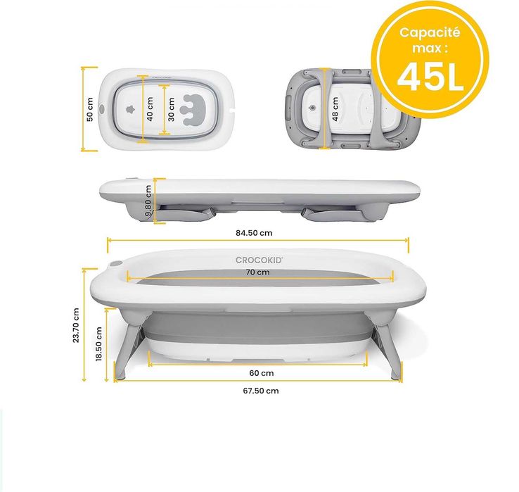 CROCOKID  WANIENKA Składana Stabilna Kompaktowa  od 0 do 5 lat