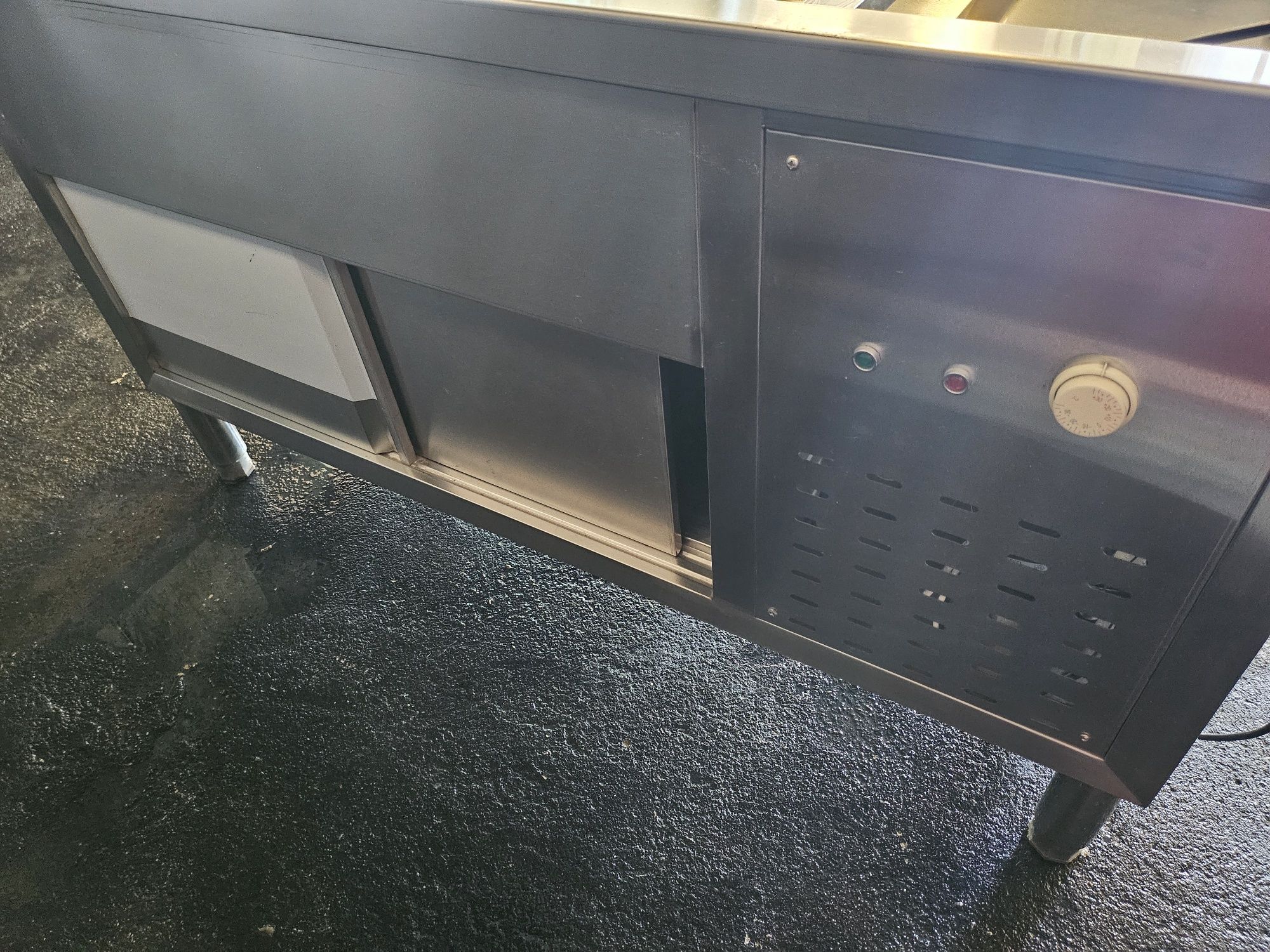 Bancada refrigerada com vitrine