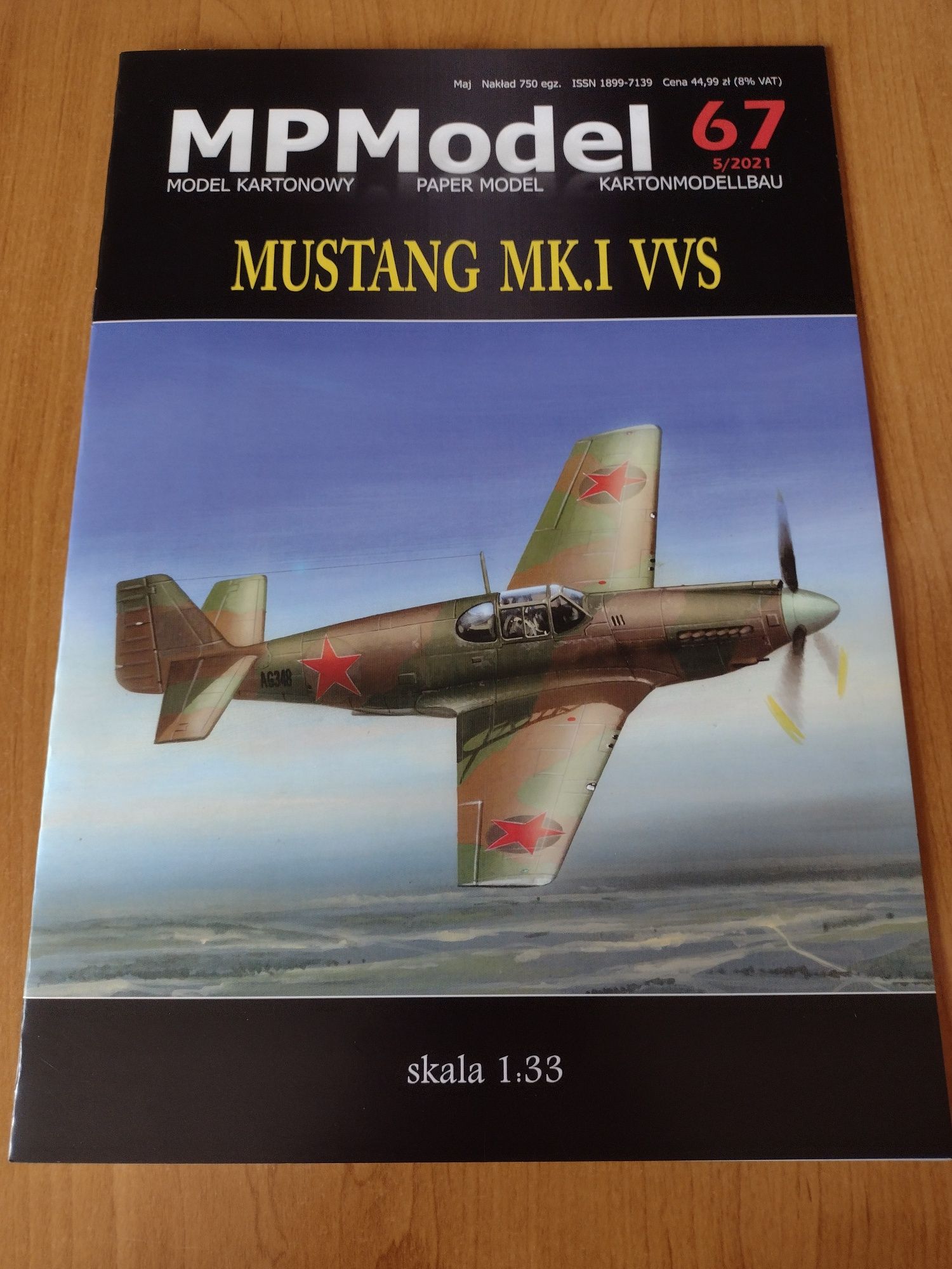 Model kartonowy MPModel Mustang MK.I VVS