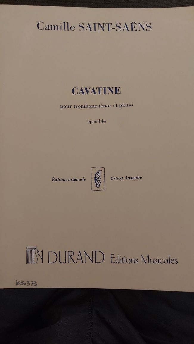 Cavatine para trombone e piano