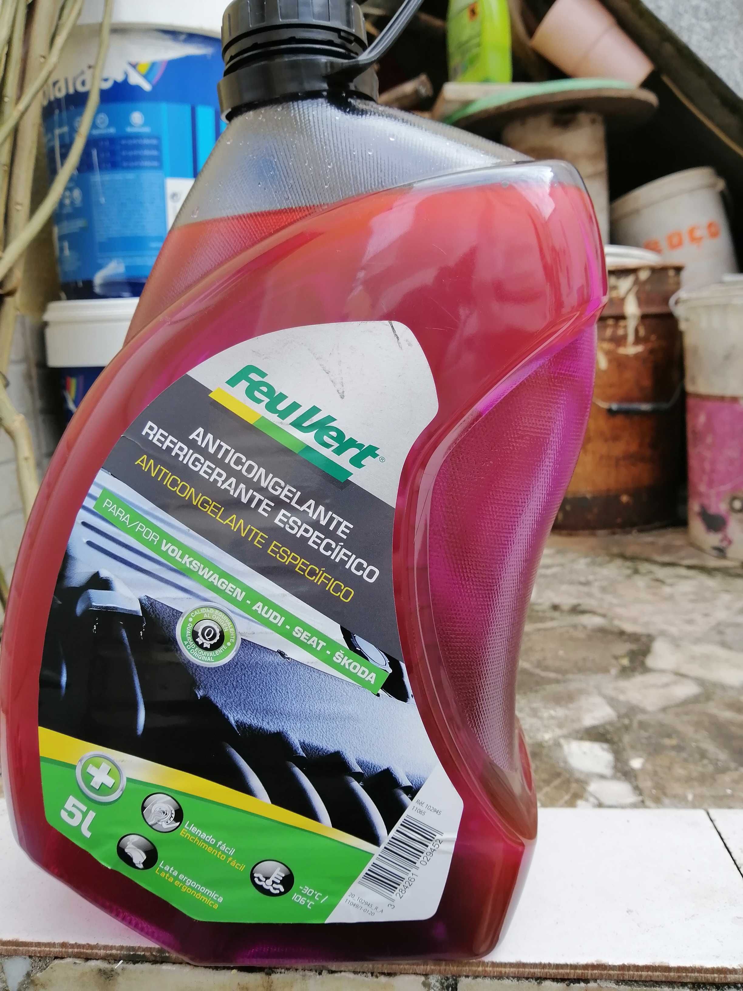 Líquido refrigeração para AUDI, VW, SEAT, SKODA 5 LITROS NOVO E SELADO