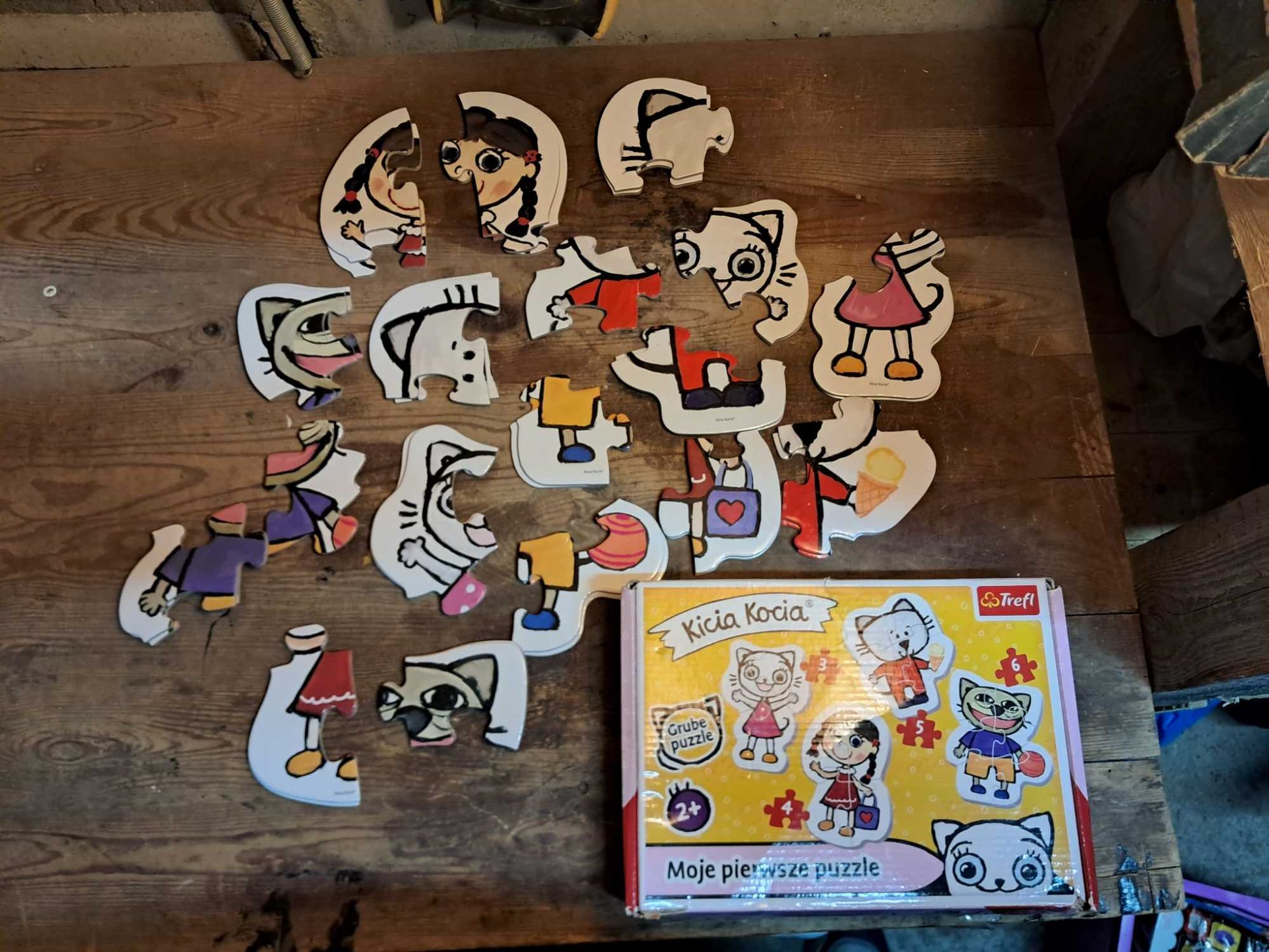 Zestaw puzzli i gier dla dzieci 10 szt