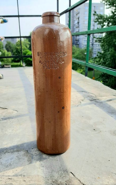 Stara butelka kamionka Erven Lucas Bols 3/4 l Het Lootsje Amsterdam