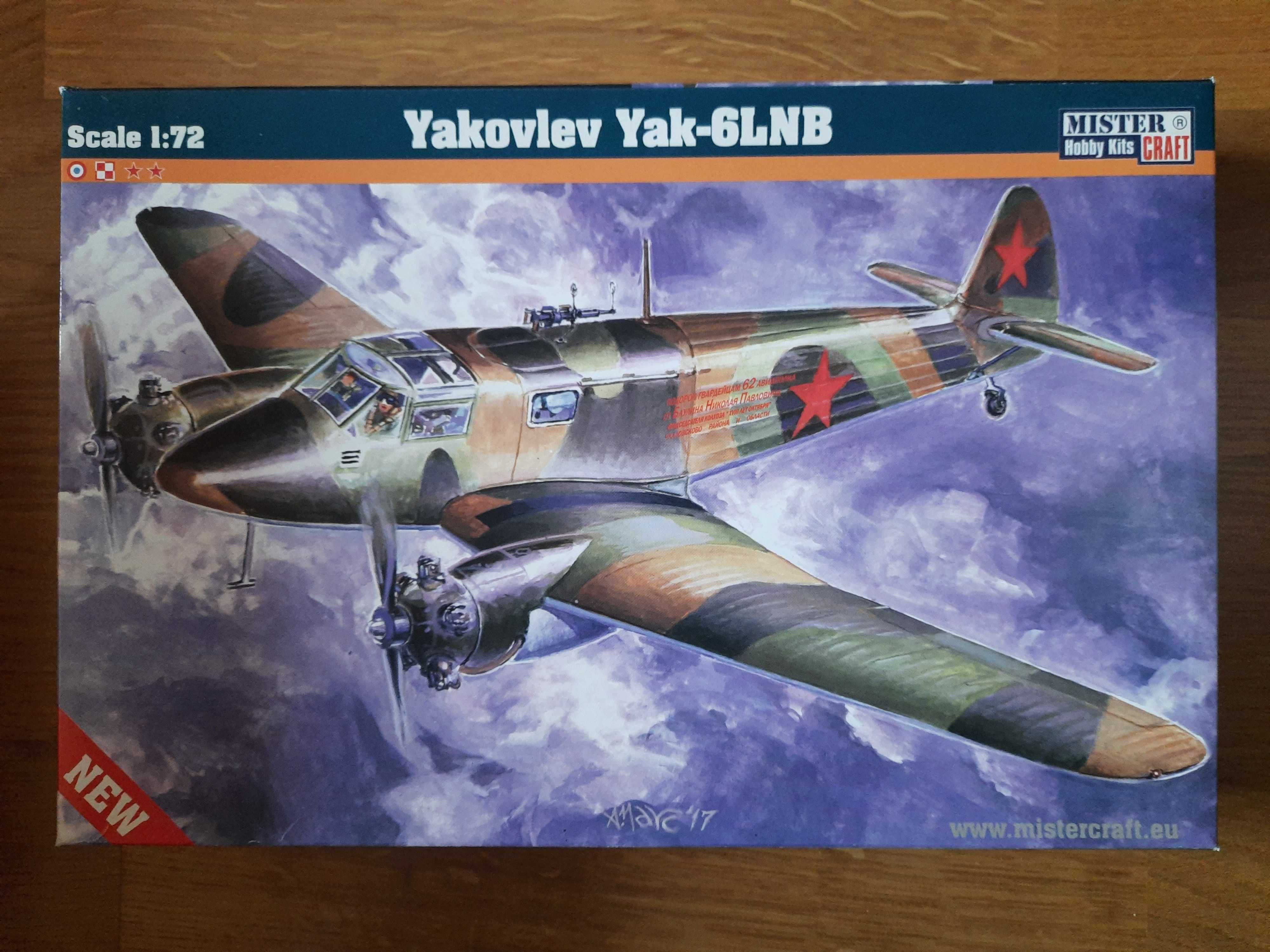 Model do sklejania Yakovlev Yak-6LNB skala 1/72