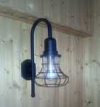 Lampa loft ogrodowa kinkiet czarny zewnętrzny