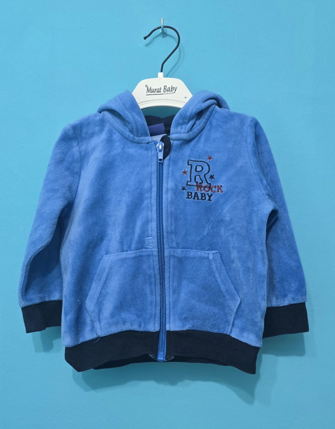 Welurowa bluza 74/80
