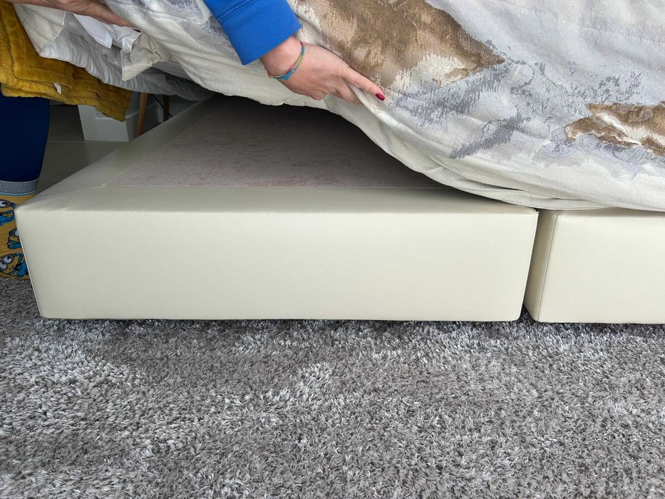 Quarto casal completo c/ cama 160x200 Com 2 colchões e sobre-colchão