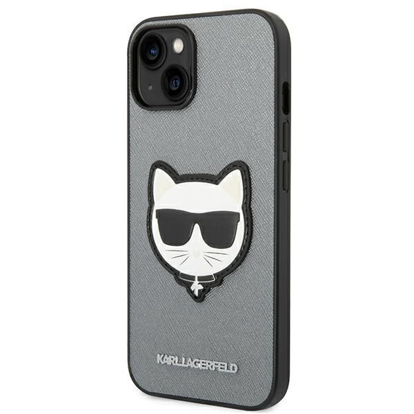 Etui Karl Lagerfeld Choupette Head Patch do iPhone'a 14/15/13 6,1"