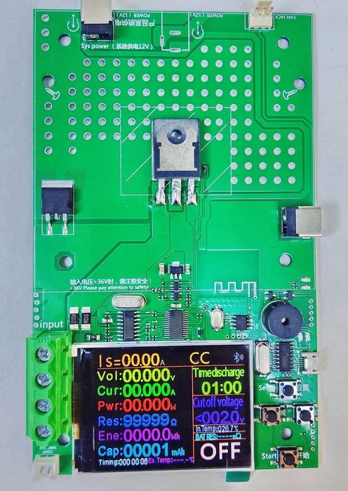 Электронная нагрузка Atorch DL24 4-x проводная  30A, 200В, 185Вт