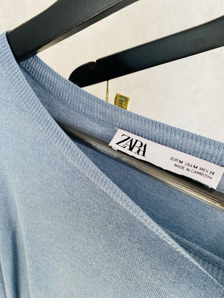 Zara Sweter Lekki Niebieski Rozmiar M