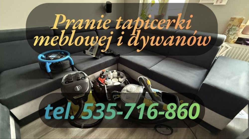 Pranie czyszczenie tapicerki kanapy dywanów materacy wykładziny