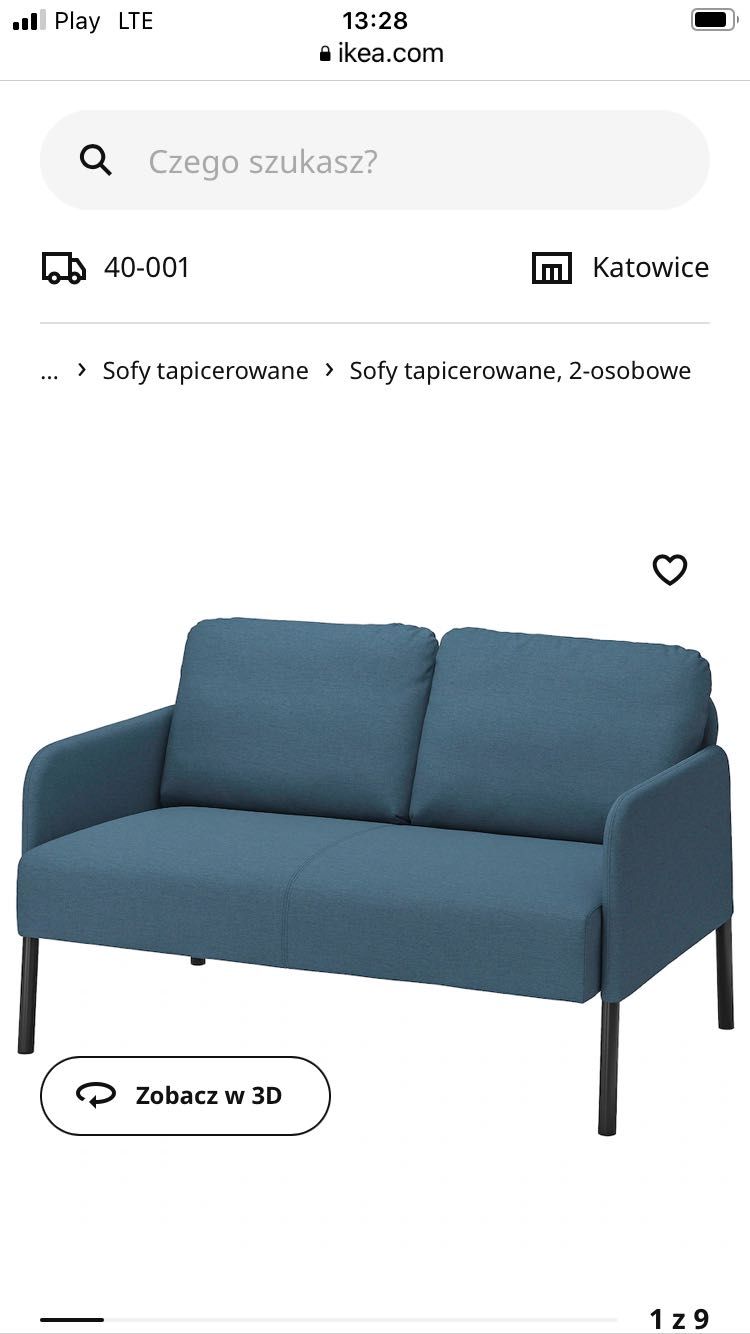 Sofa ikea Glostad