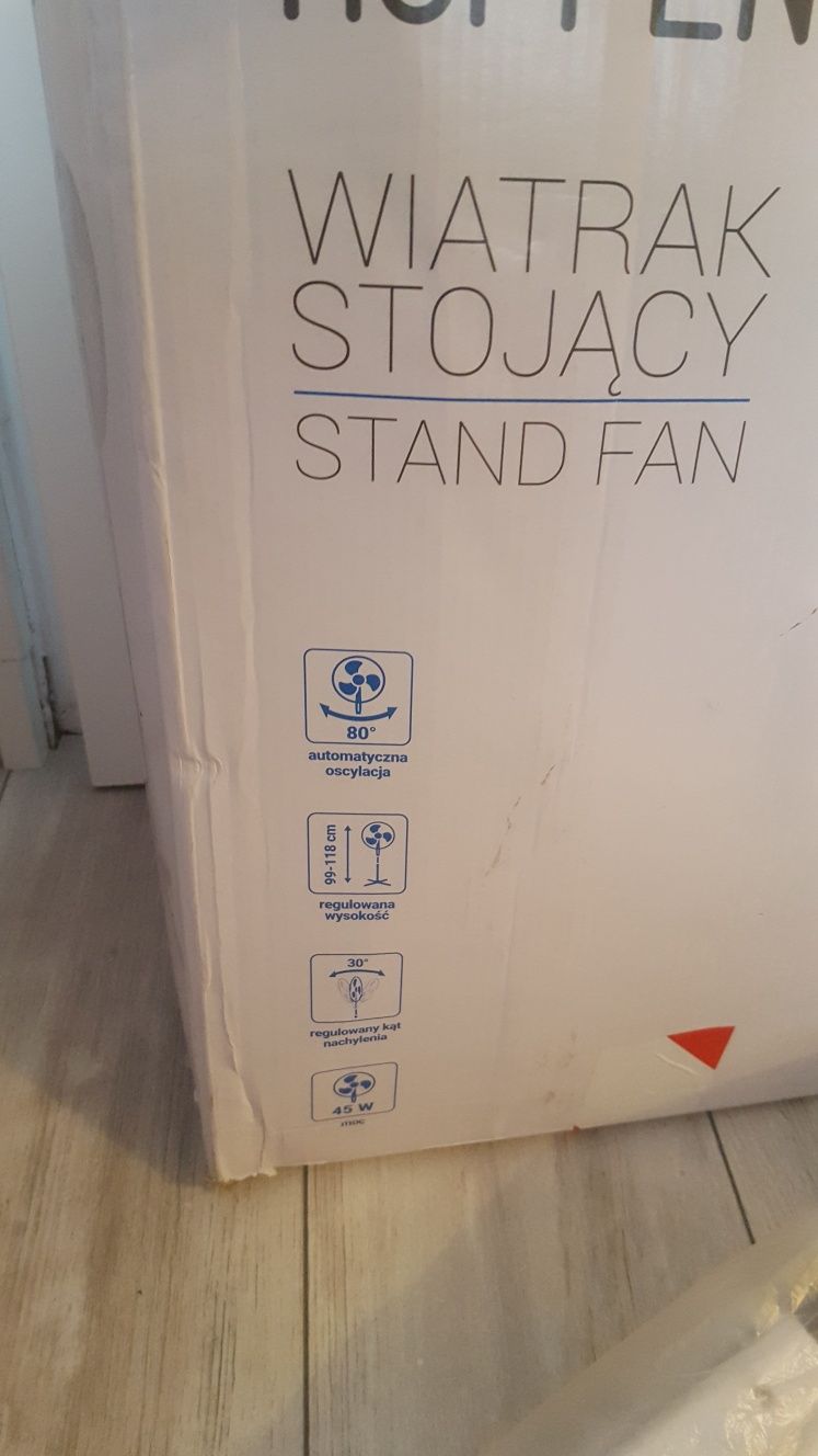 Wiatrak wentylator stojący podłogowy nowy