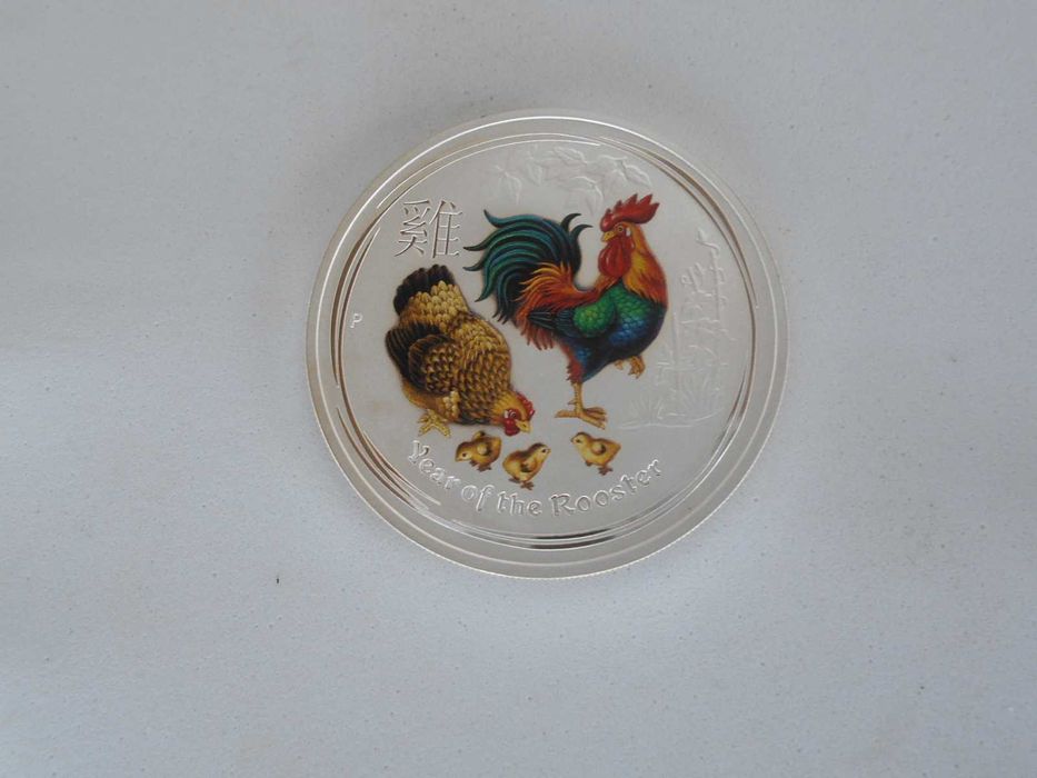 Moeda Australiana de uma onça de prata.