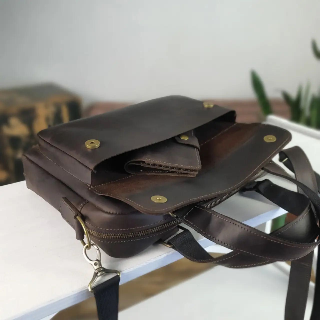 Сумка для ноутбука кожаная шкіряна портфель чоловічий мужская чемодан