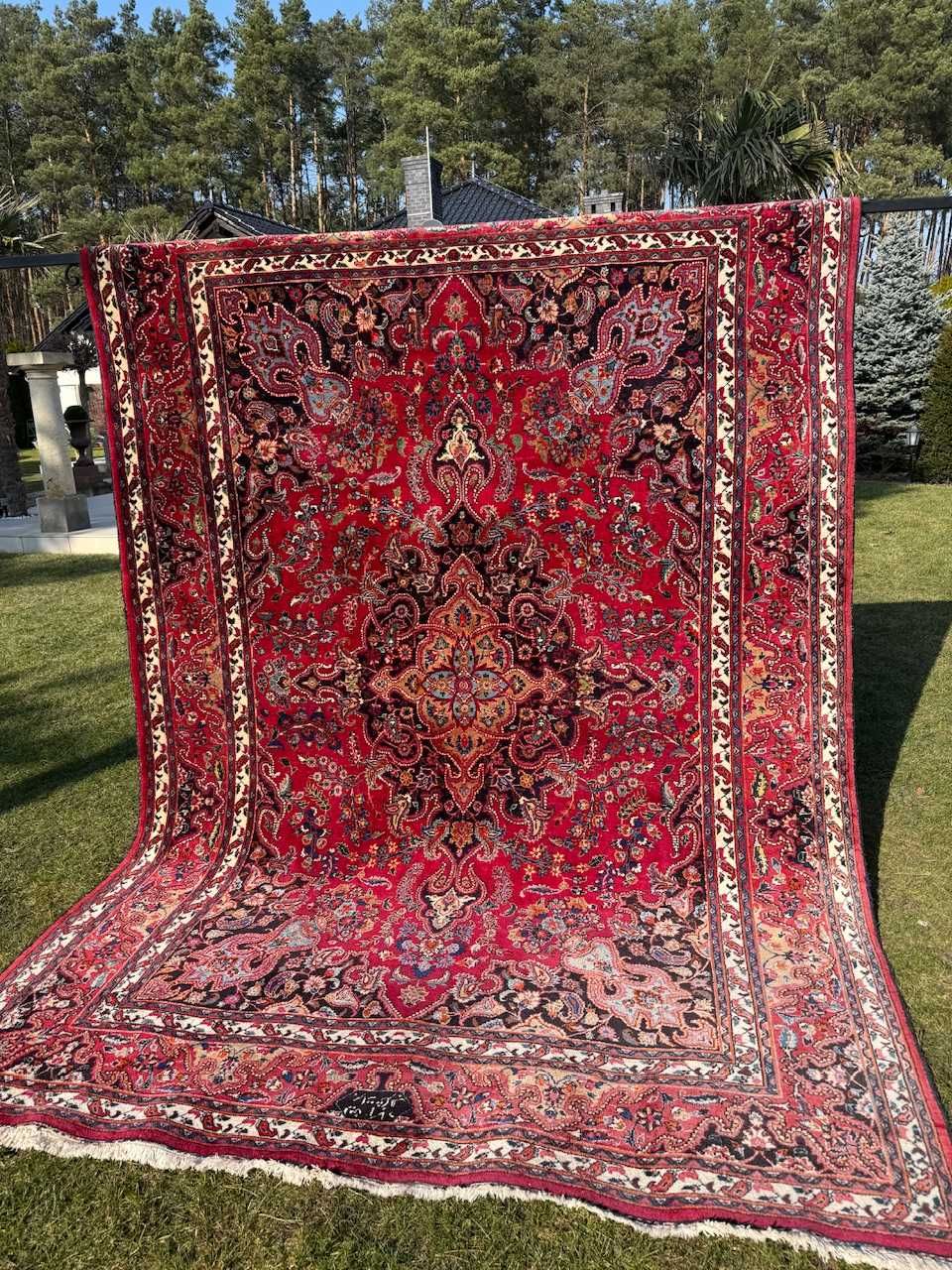 Dywan kaszmirowy r.tkany perski Iran Mesched 365x250 galeria 25 tys