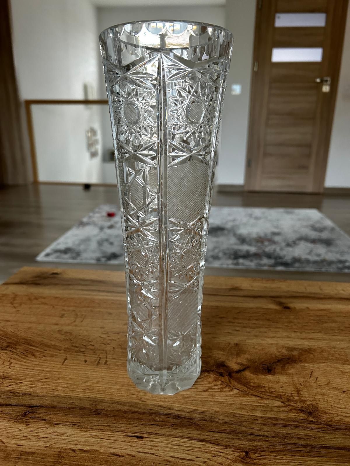 Wysoki wazon kryształ PRL