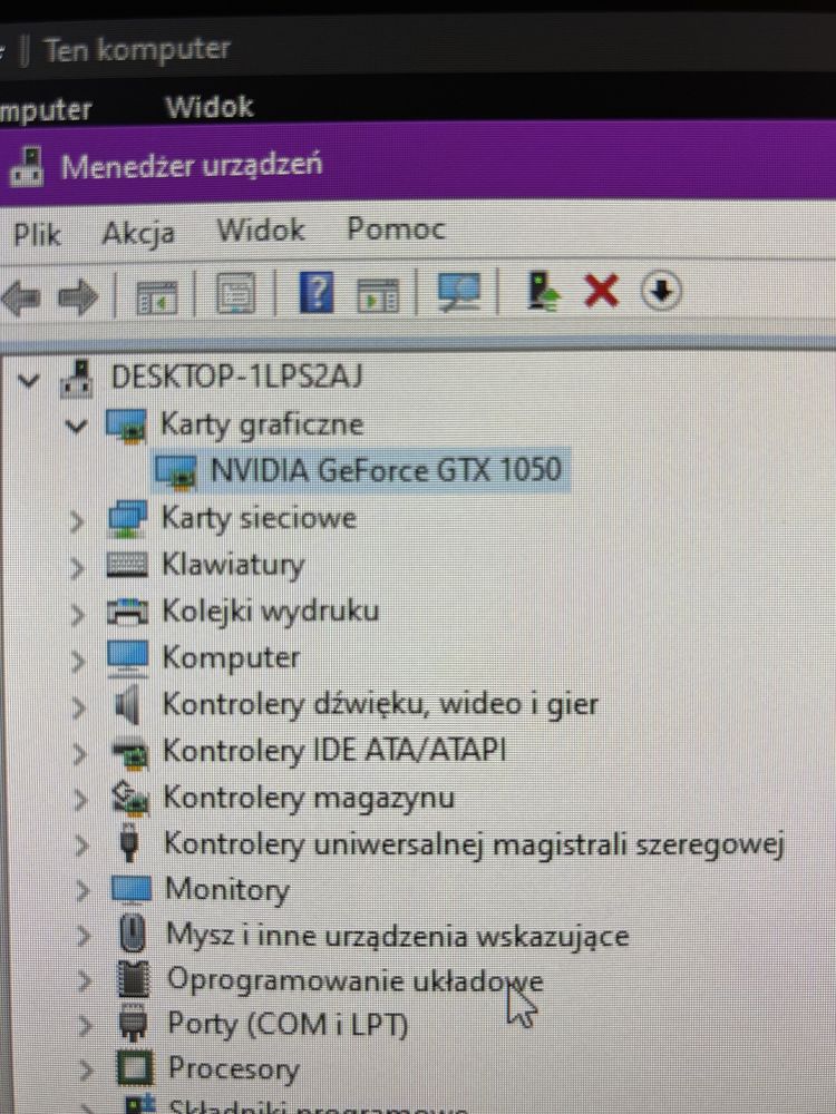 Komputer gamingowy MSI Optimus Intel core i5/ GTX 1050