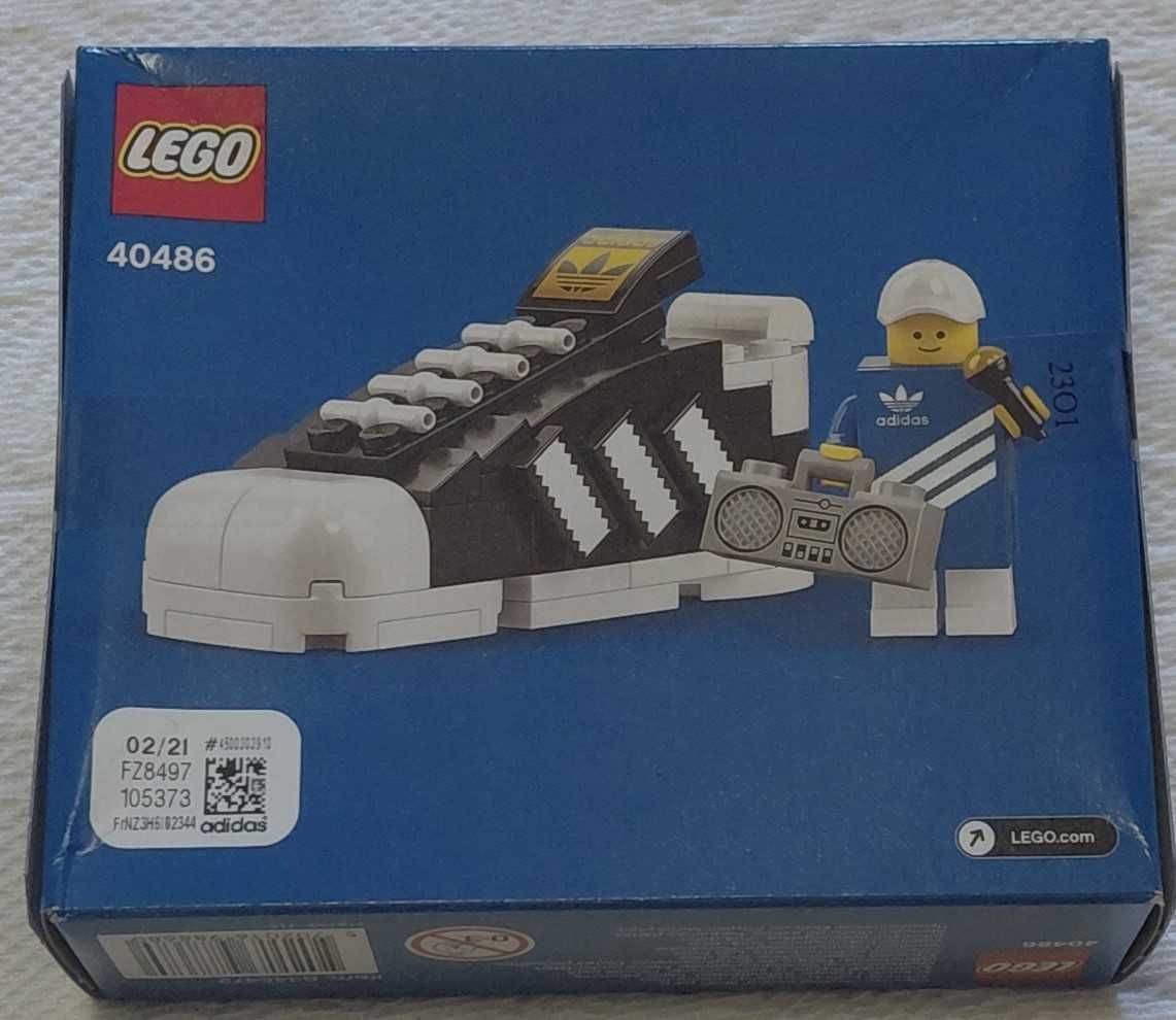 lego 40486 mini adidas originals superstar selado