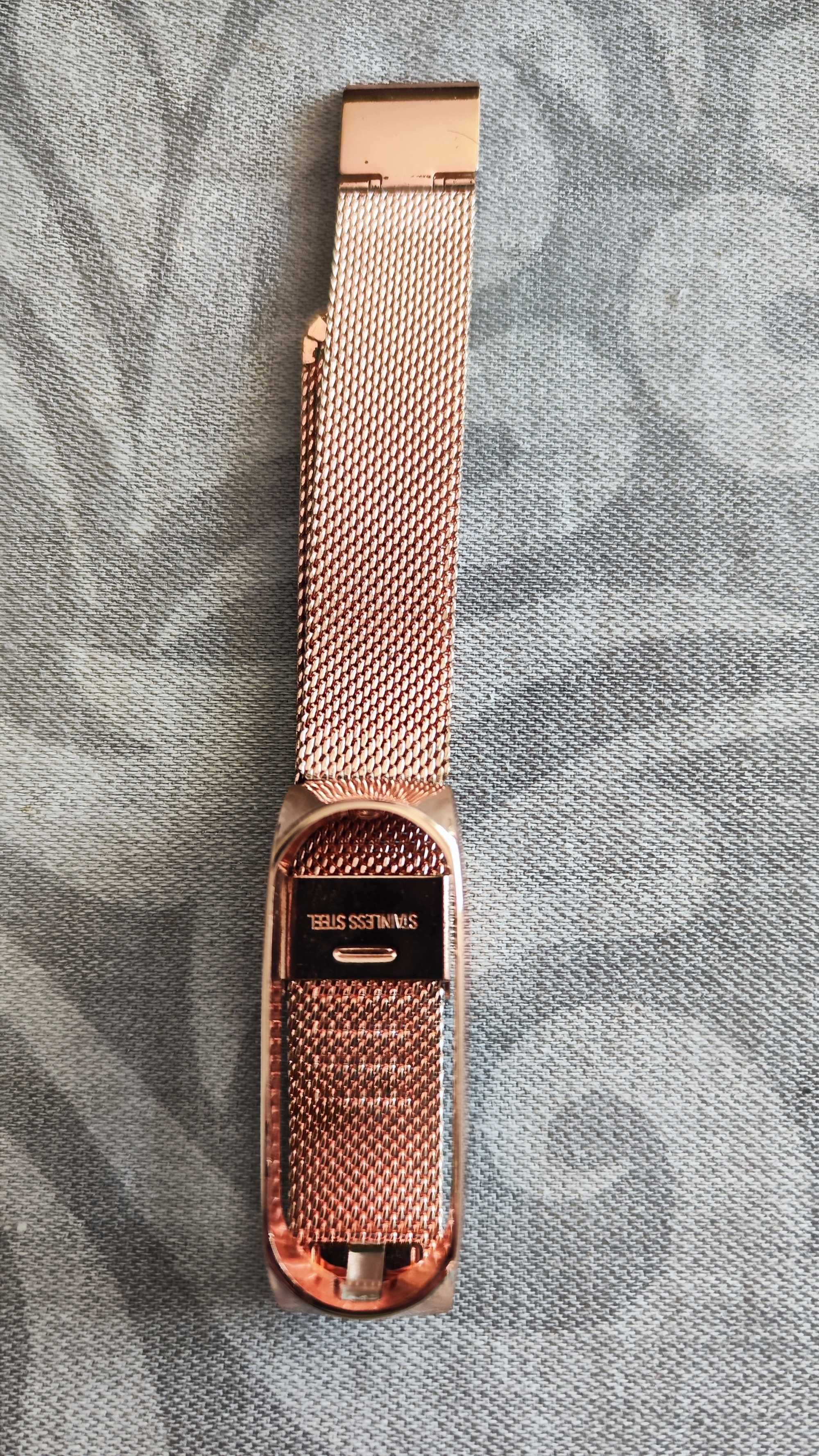 Xiaomi Mi band 3/4 Pulseira de aço (dourada)