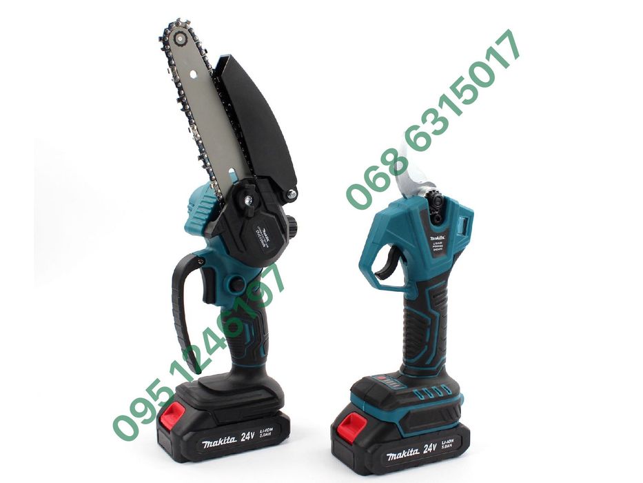Набор 3в1 Makita Пила DUC155HN +Секатор DUP270 Digital +штанга 24V 5Ah