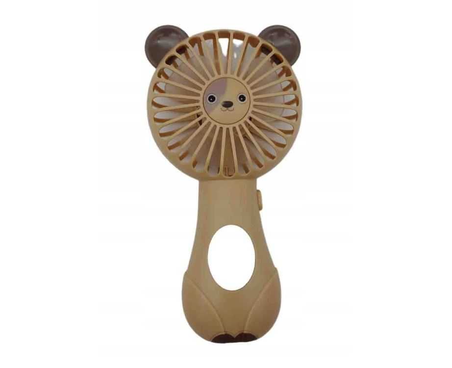 Wentylator wiatraczek mini Hoffen mini wiatrak dla dzieci brązowy miś