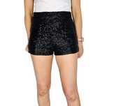 Czarne cekinowe szorty z wysokim stanem XS 34 River Island