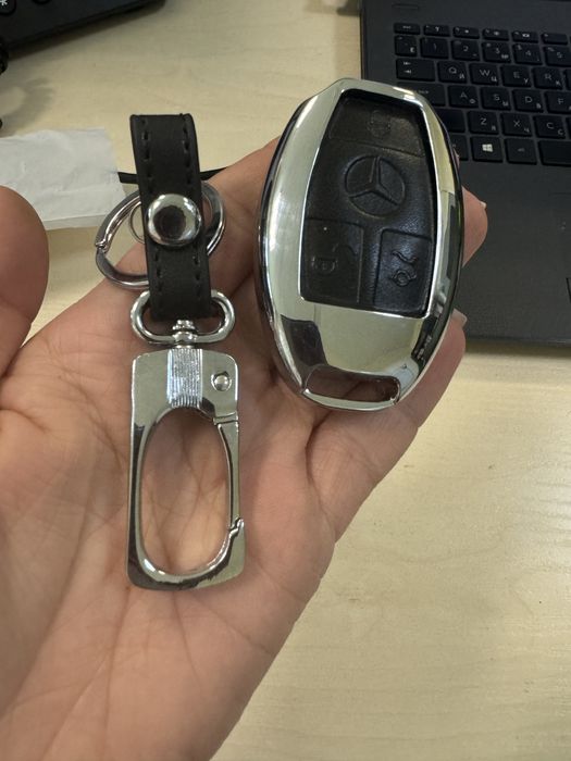 Чохол Брелок авто для ключа Mercedez (металевий)