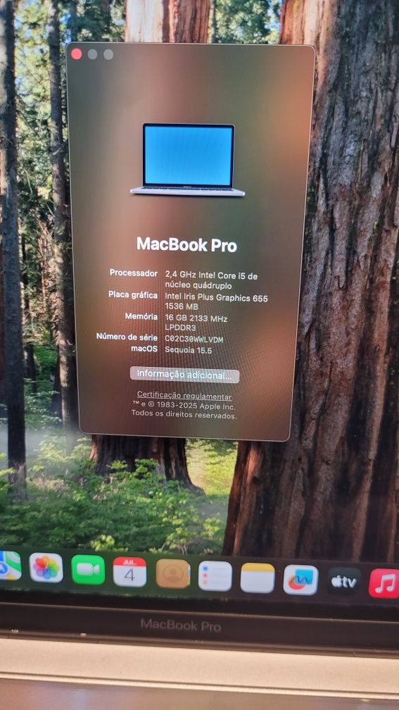 Macbook pro 13" i5 / 16gb ram / 512Gb SSD