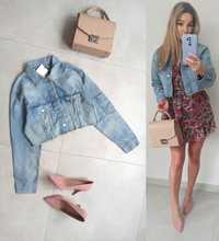 Zara kurtka jeansowa denim XS 34