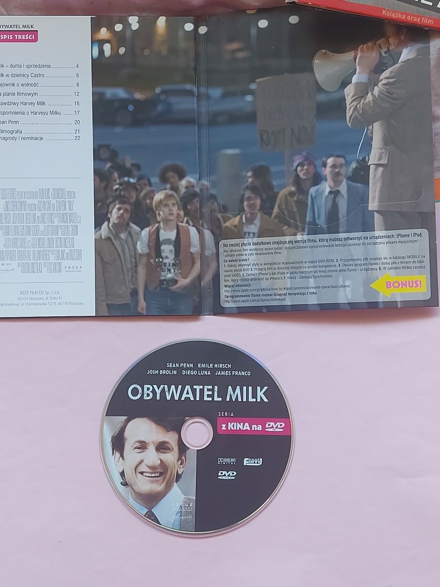 Płyta DVD Film OBYWATEL MILK 2008rok biografia