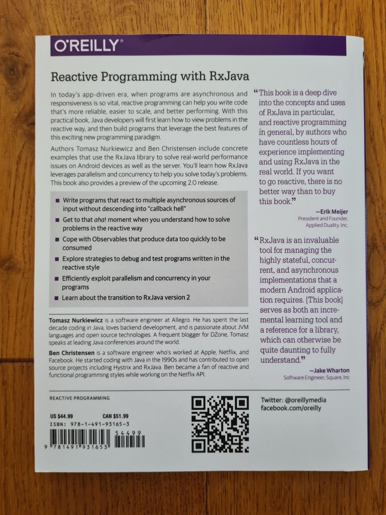Książka Reactive Programming with RxJava [nowa]