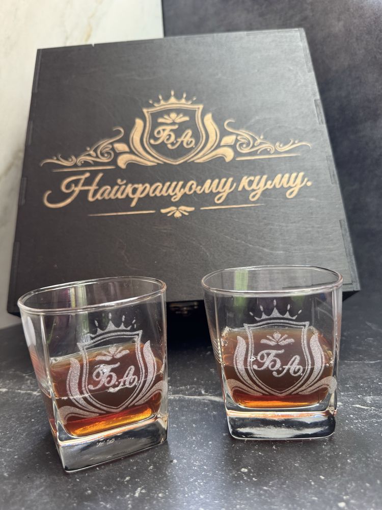 Подарунок. Набір Стакани. Гравіювання