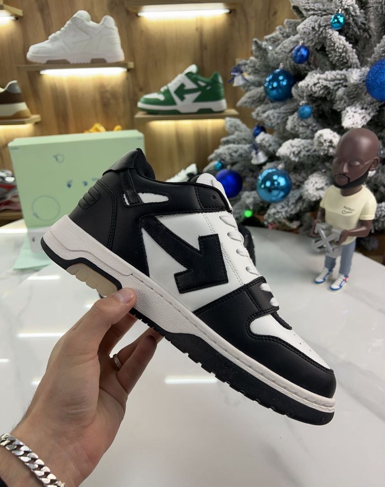 Кросівки Off-White / Out Of Office / оф вайт white/blue