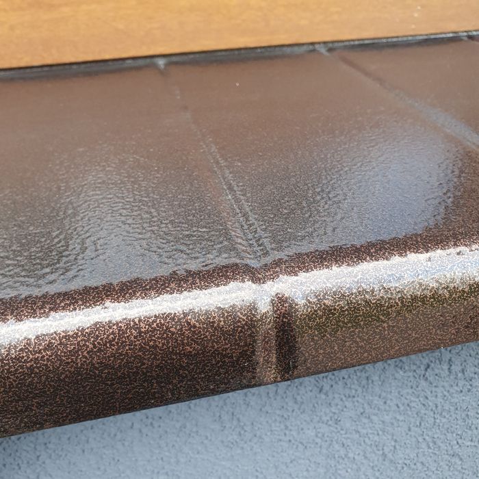 Parapety zewnętrzne aluminiowe ALU PŁYTKA  kolor BRĄZOWY