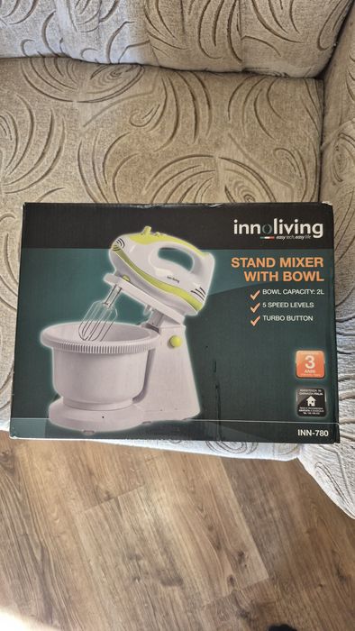 Стаціонарний Міксер з Чашею InnoLiving INN-780 | 5 швидкостей + Турбо