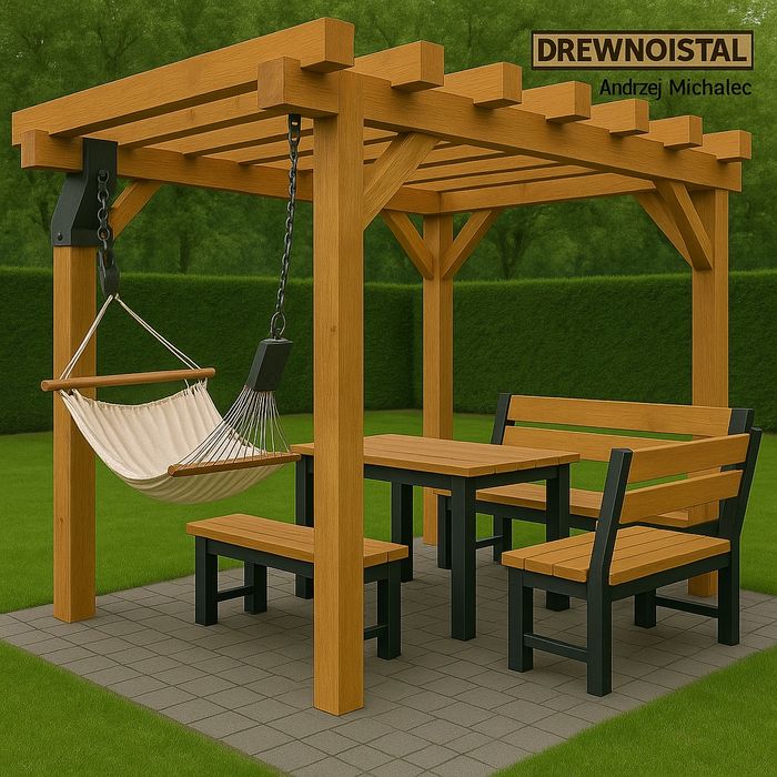 Meble ogrodowe drewniane nowoczesne i komfortowe