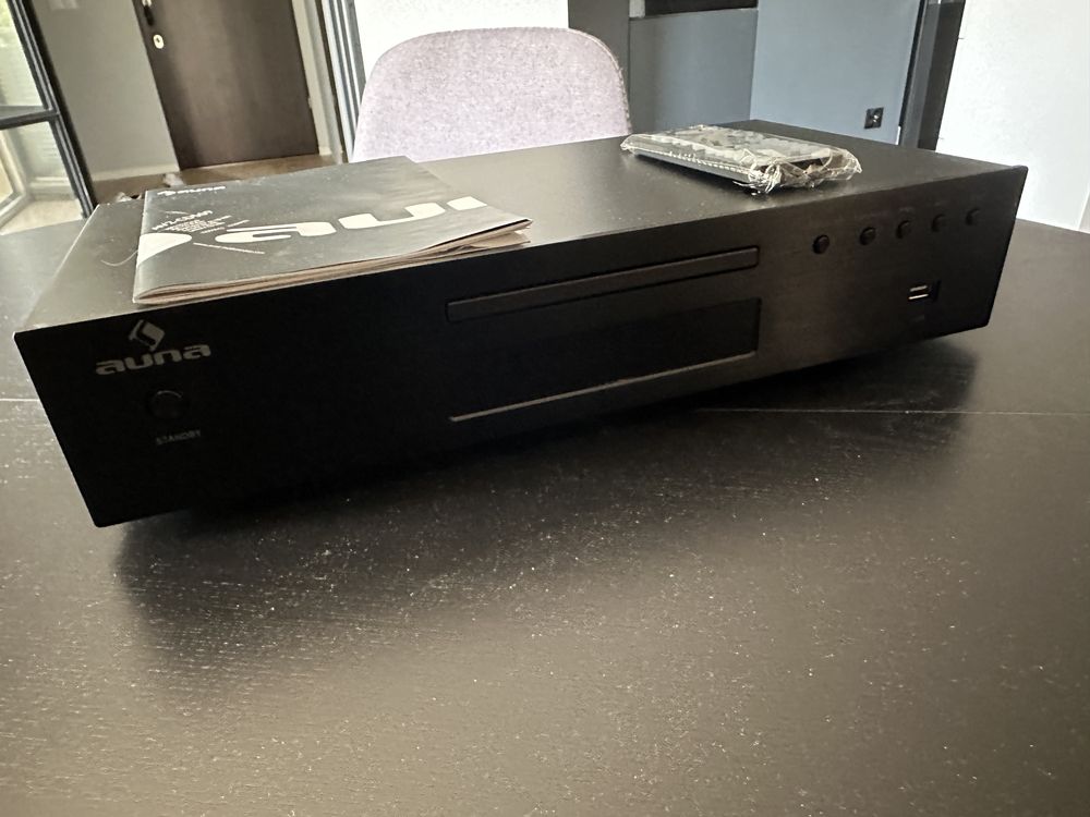 Nowy odtwarzacz CD Auna AV2-CD509 + pilot + instrukcja
