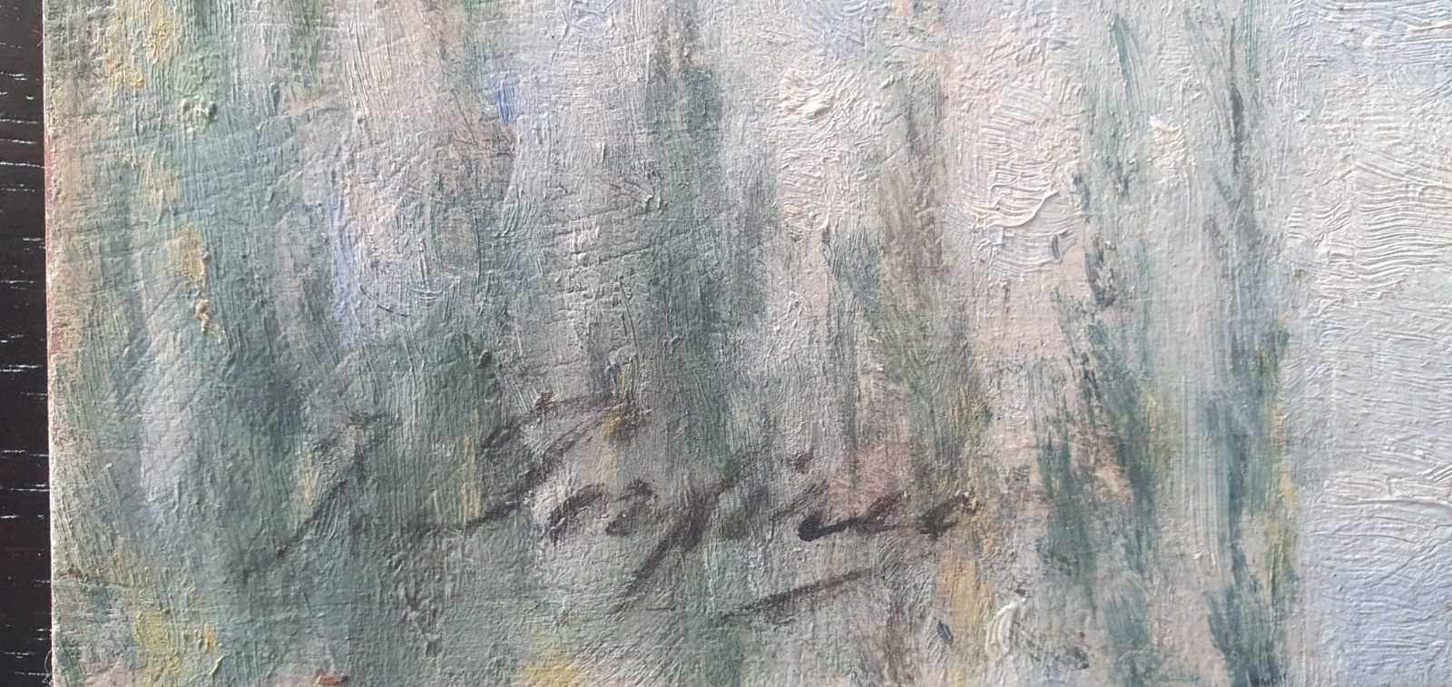 Pintura de Quadro a óleo sobre contraplacado de Joaquim Porfírio