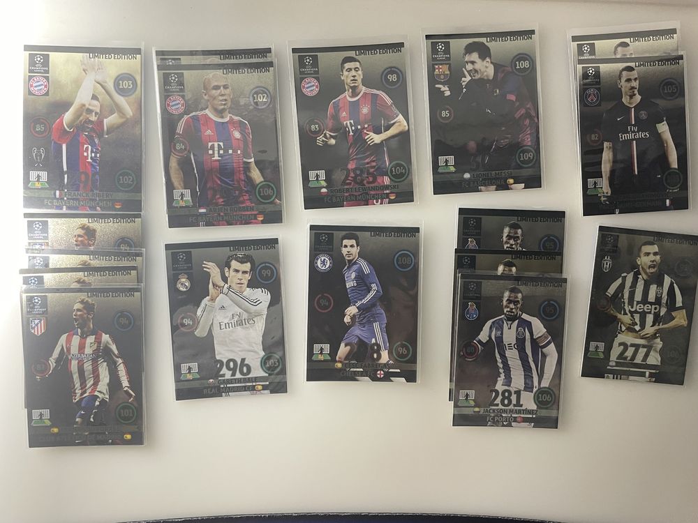 Karty pilkarskie panini champions league 14/15 update limited edition